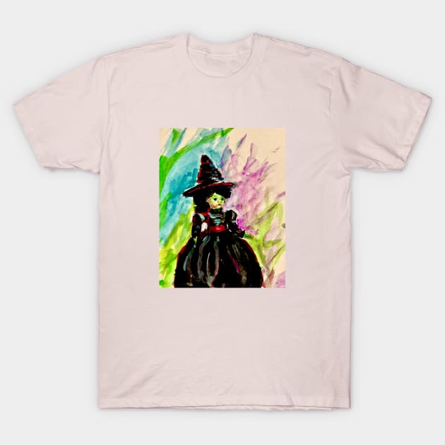 Madame Alexander Happy Meal Wizard of Oz little wicked witch doll. T-Shirt by Peaceful Pigments